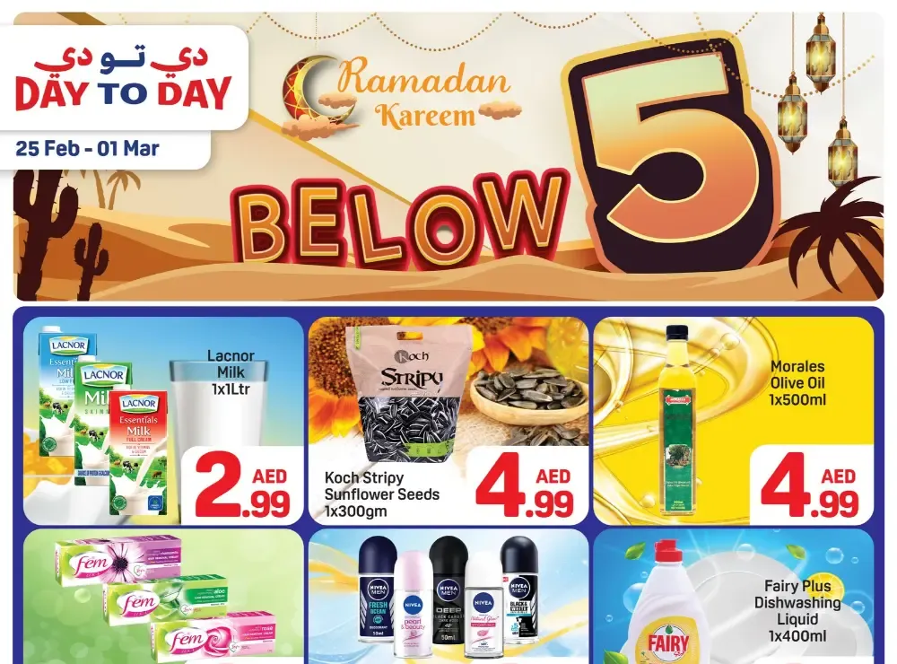 Day To Day Al Nahda 1 | Ramadan Sale: Everything Below AED 5 flyer cover