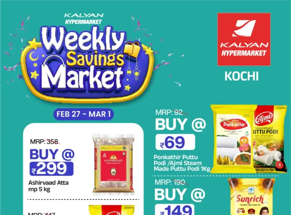 Kalyan Hypermarket Kochi | Weekly Savings Market Offers flyer cover