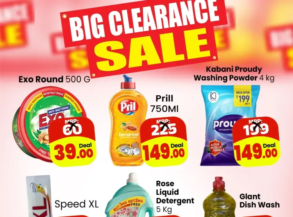 Big Clearance Sale flyer cover