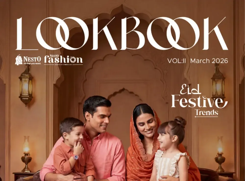 Eid Festive Trends 2026 | Nesto Fashion Lookbook | Valid until March 24 flyer cover