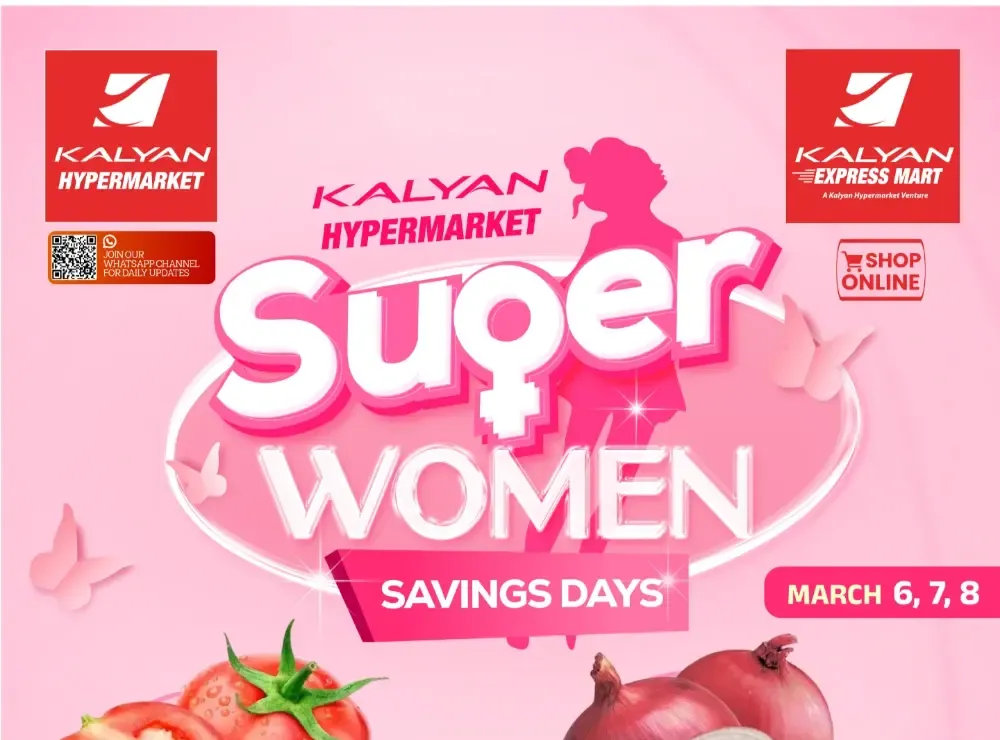 Kalyan Hypermarket | Super Women Savings Days | Thrissur Branch | Ends March 8 flyer cover