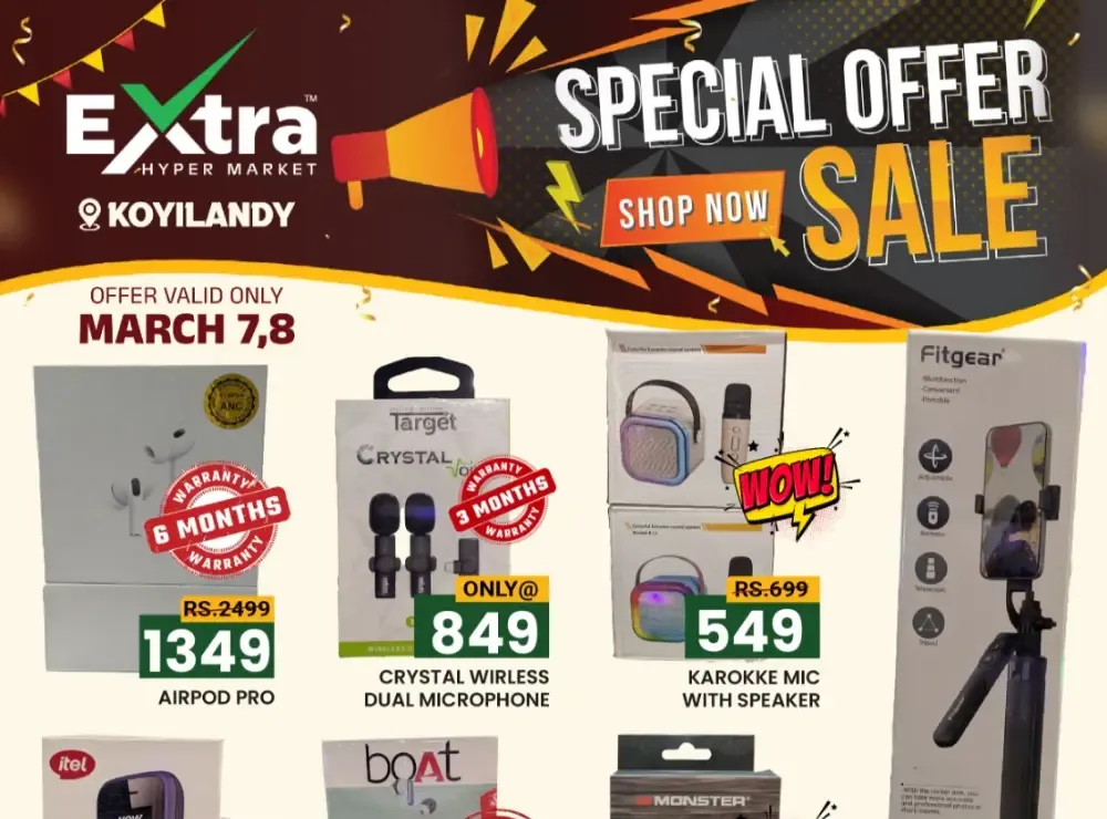 Extra Hypermarket Koyilandy Sale | Best Offers Only on March 7-8 flyer cover