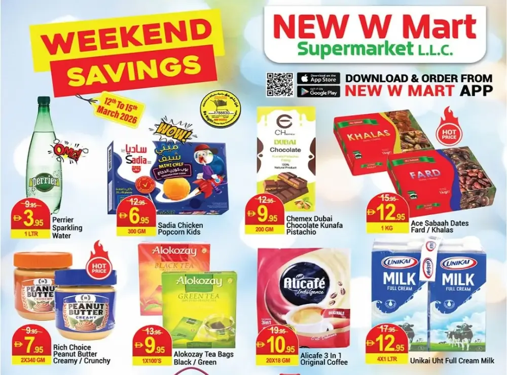 Weekend Savings NEW W Mart Supermarket flyer cover
