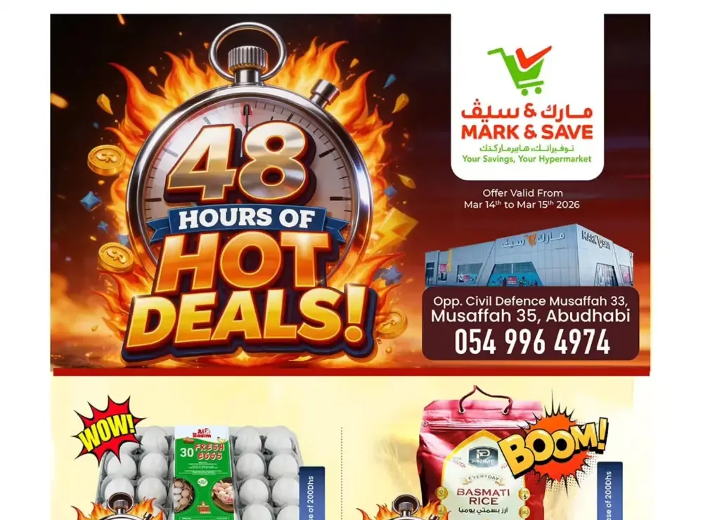Mark & Save Musaffah Abu Dhabi 48 Hour Deals | Ends Sunday flyer cover