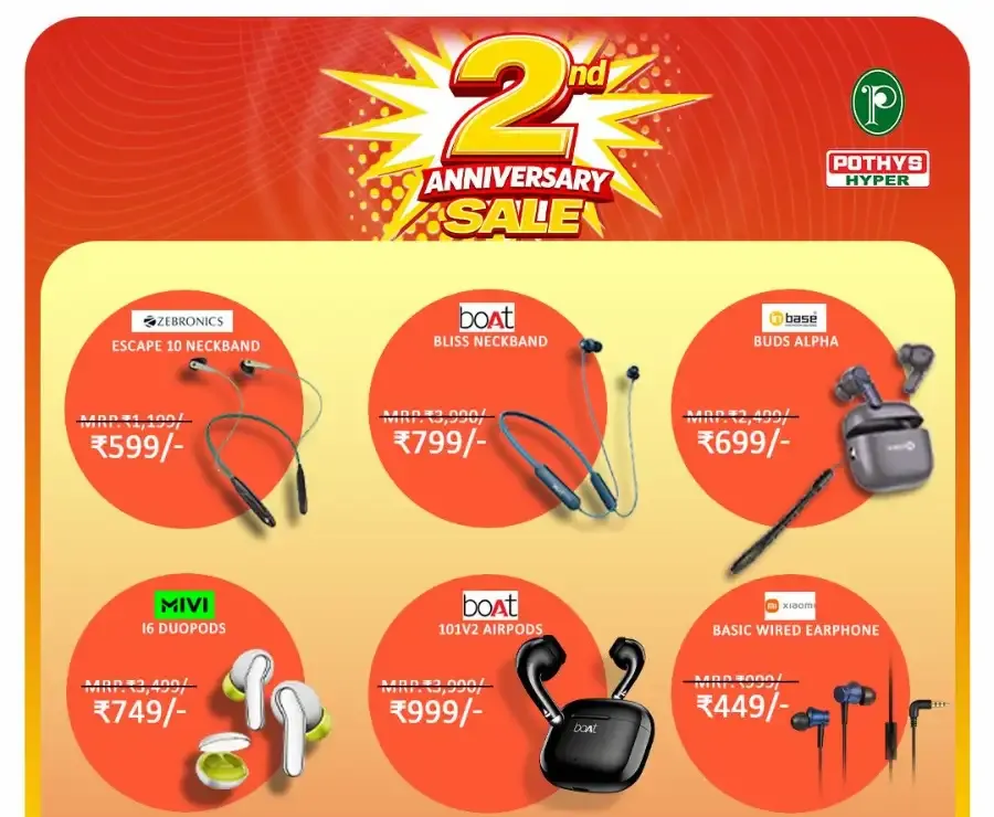 2nd Anniversary sale flyer cover