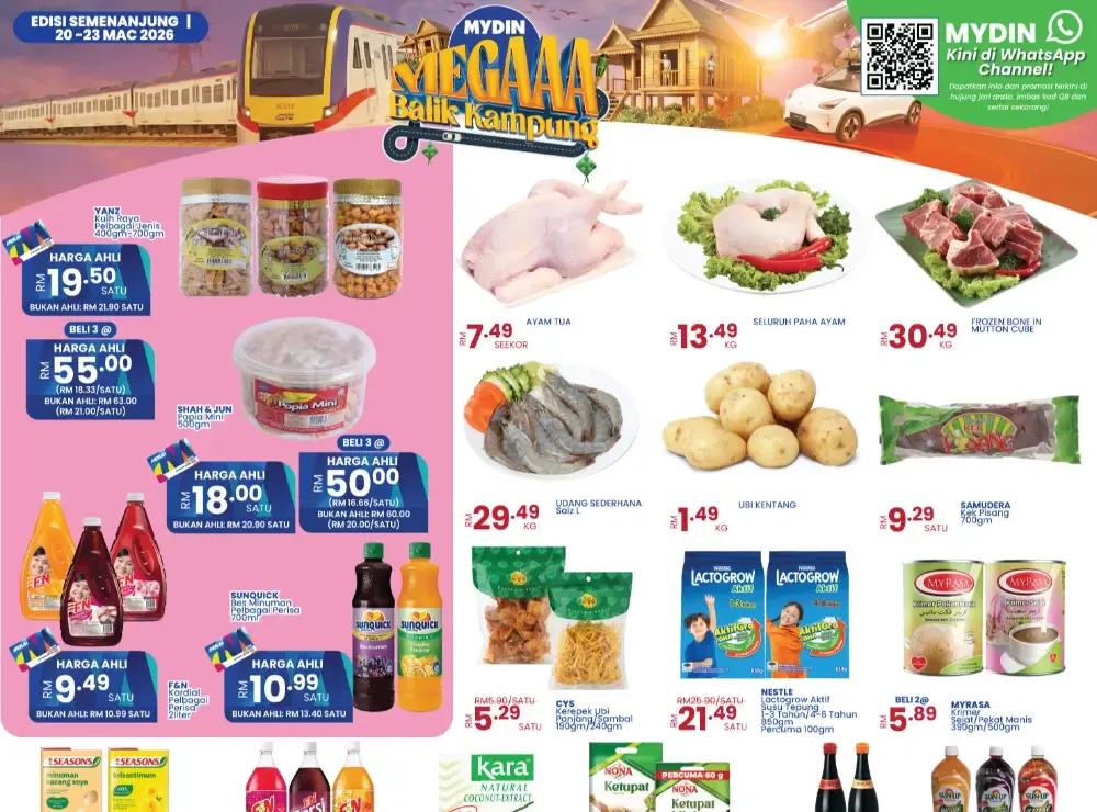 MYDIN Semenanjung Balik Kampung Deals | Ends Monday flyer cover