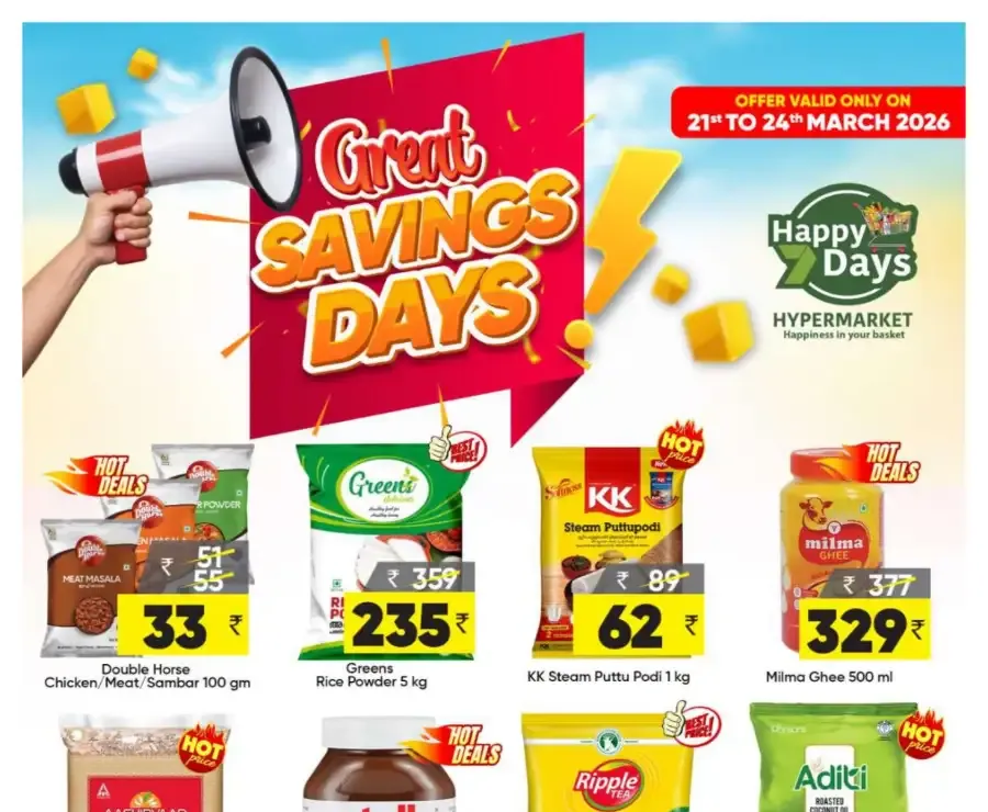 Great Saving Days flyer cover