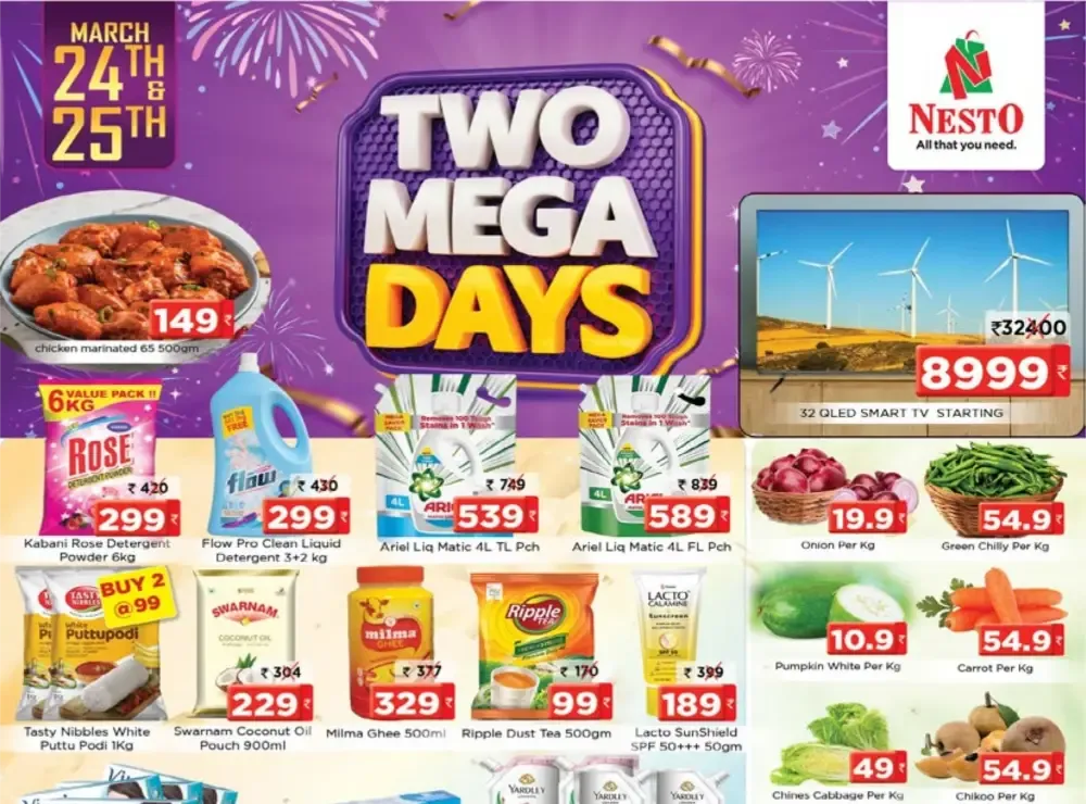 Nesto Easy Kakkattil Two Mega Days Offer | Ends Wednesday flyer cover