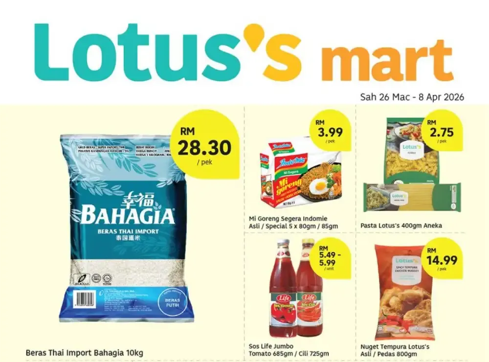 Lotus's Duyong New Deals | Ends 8 Apr flyer cover