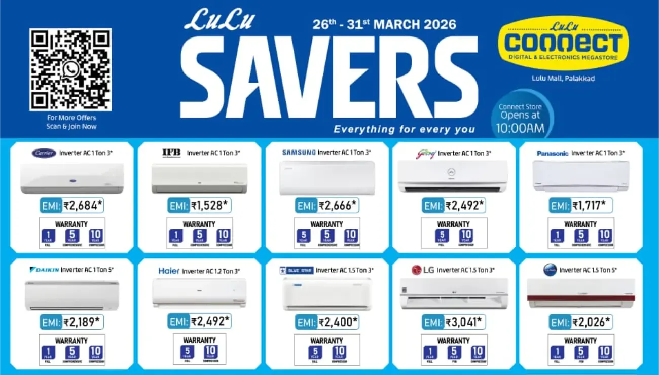 LuLu Connect Palakkad Savers Offer | Ends Tuesday flyer cover