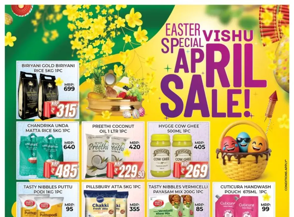 Nabras Taliparamba Vishu Easter Sale | Ends April 19 flyer cover