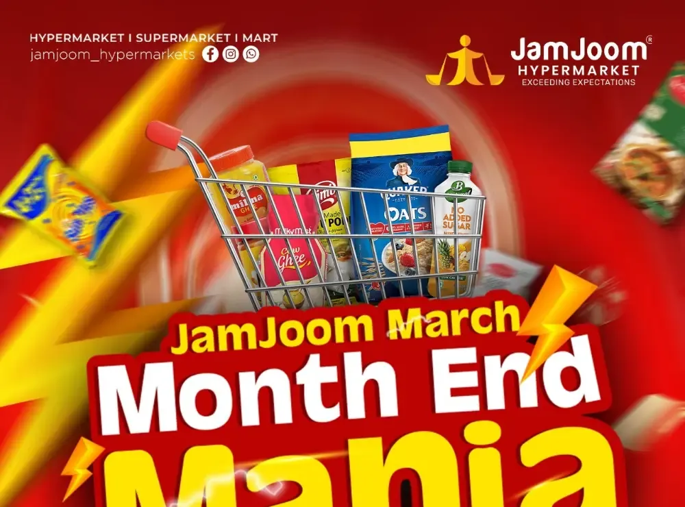 JamJoom Nilambur Month End Mania | Ends 31st Mar flyer cover