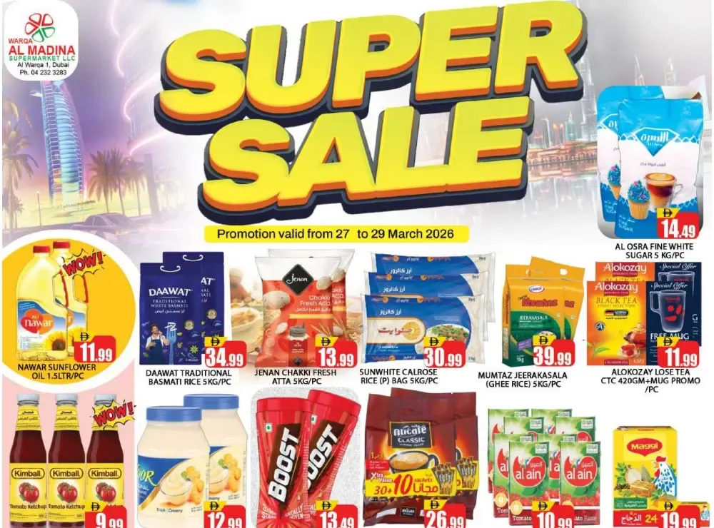 Al Madina Al Warqa 1 Super Sale | Ends Sunday flyer cover