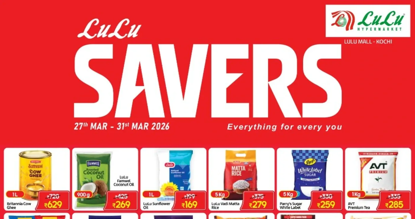 LuLu Kochi Savers | Ends March 31 flyer cover
