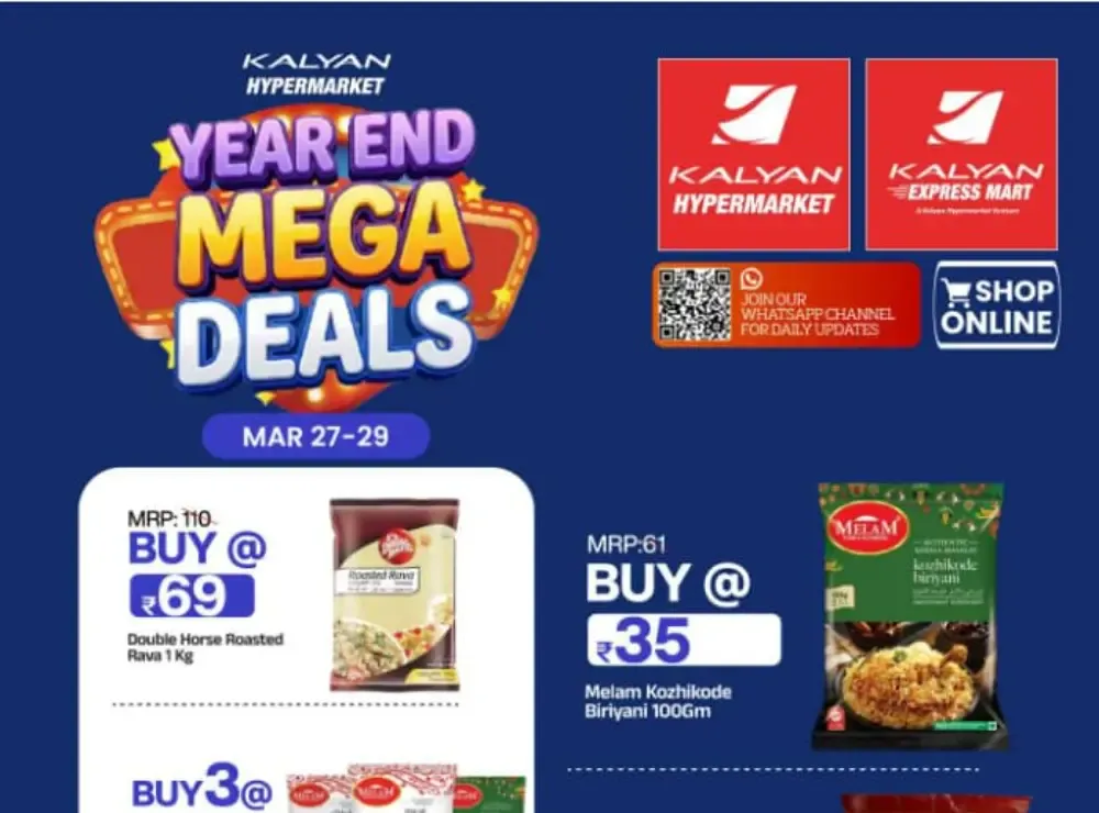 Kalyan Thrissur Mega Deals | Ends Sunday - Best Offers! flyer cover
