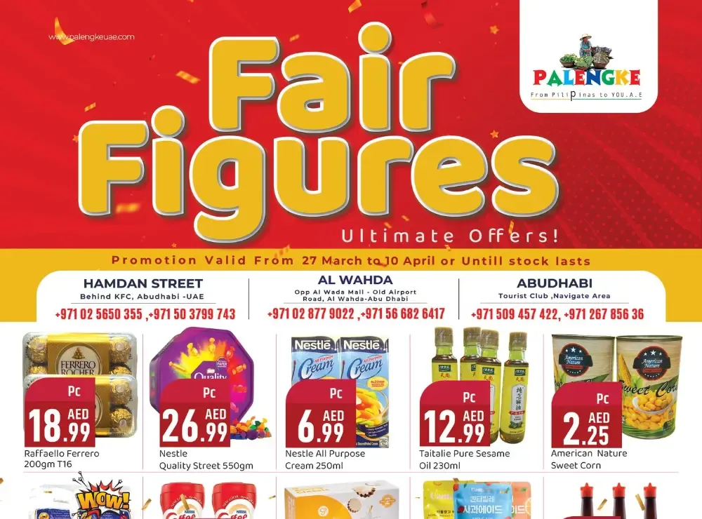 Palengke Abu Dhabi Fair Figures | Ends 10 April flyer cover
