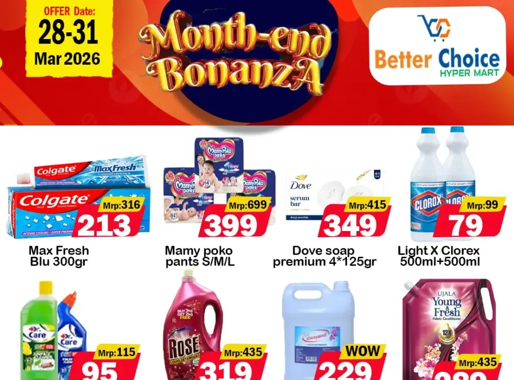 month end bonanza flyer cover