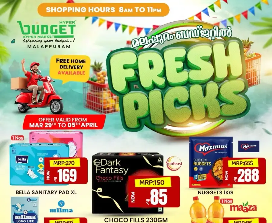 Budget Malappuram Fresh Picks | Ends Apr 05 flyer cover