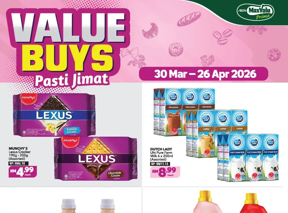 AEON MaxValu Malaysia Value Buys | Ends 26 Apr flyer cover
