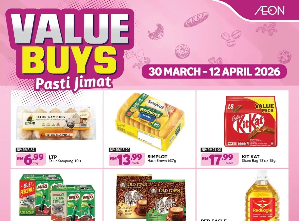 AEON Malaysia Value Buys | Ends 12 April flyer cover