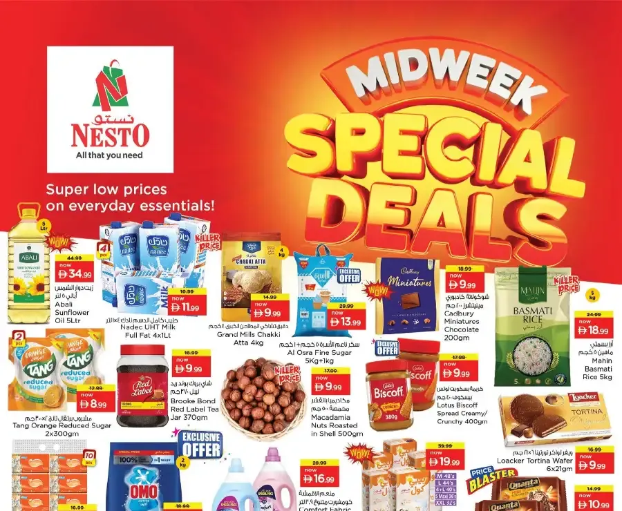 Nesto Sharjah Rolla Midweek Offers | Special Grocery Deals March 30 – April 1 flyer cover
