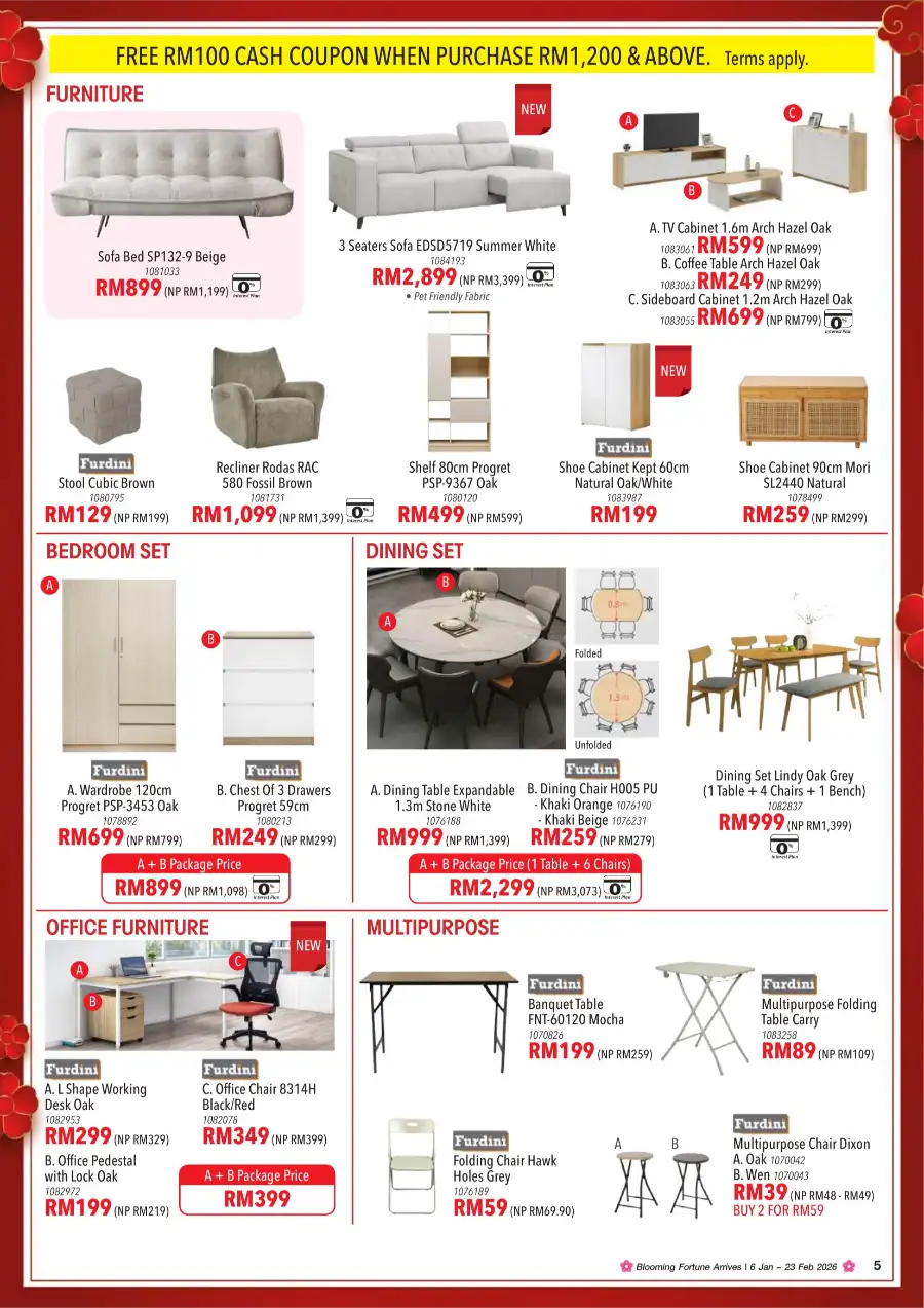 CNY Home Furniture & Appliance Sale Up To 60% Off page 5