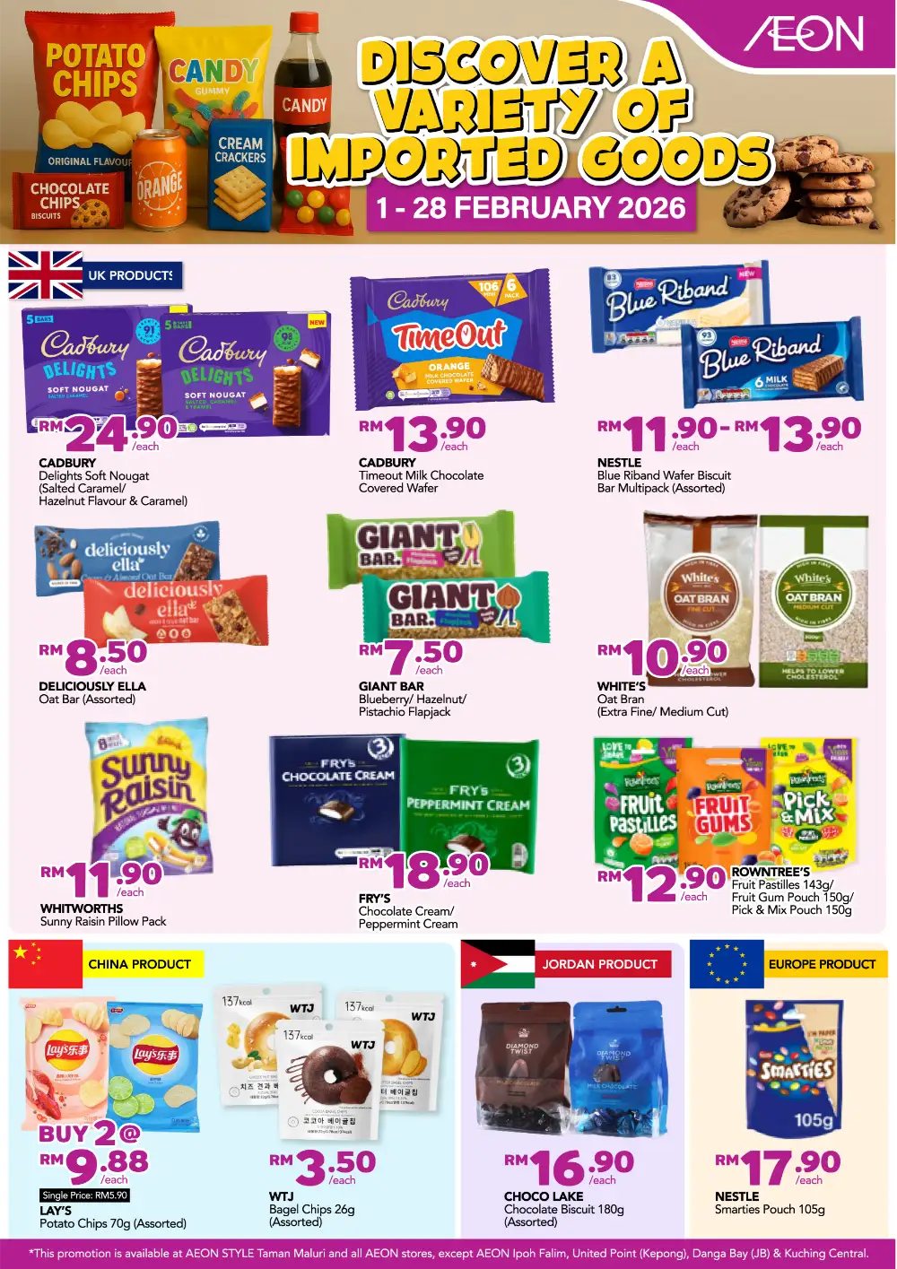 Imported Food & Snacks Sale February 2026 page 1