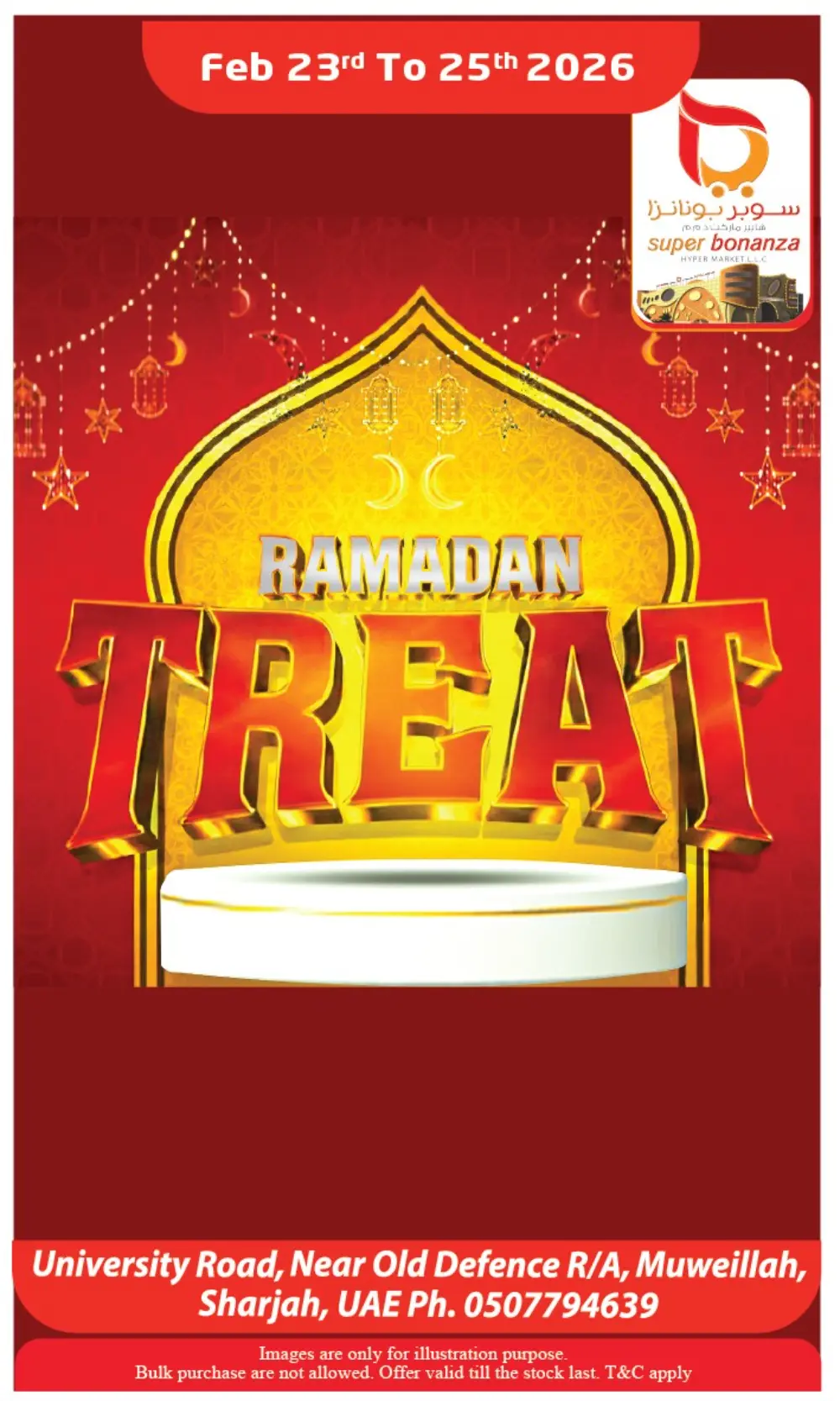 Super Bonanza Sharjah | Ramadan Treat Deals: Feb 23-25 page 1
