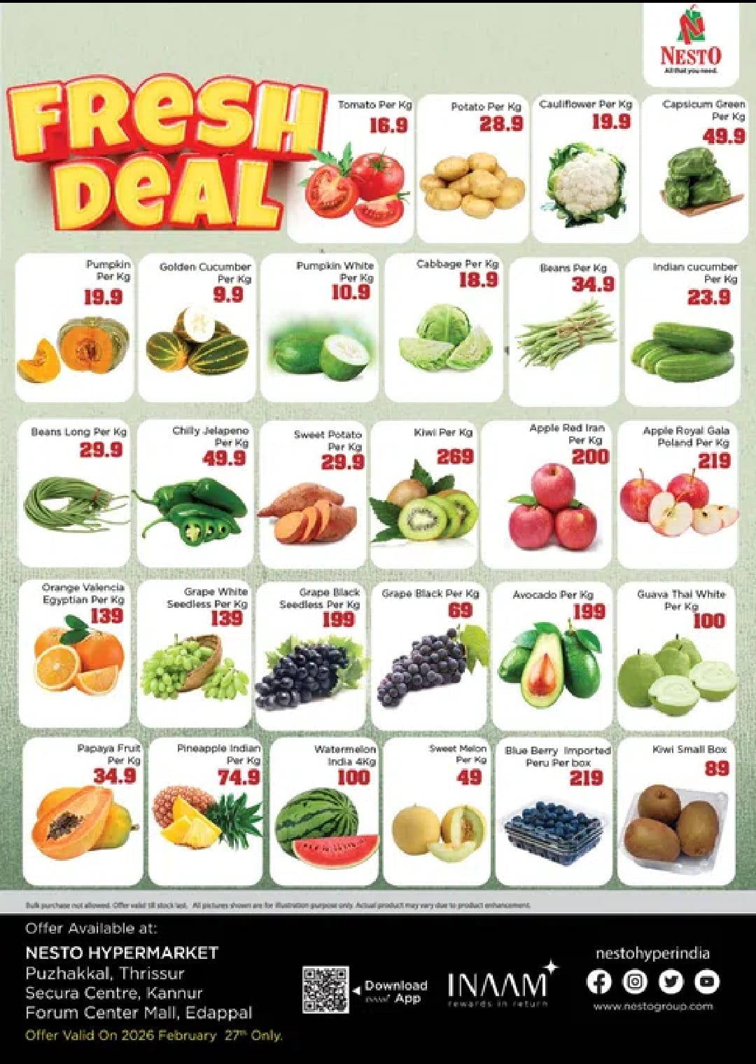 Fresh Vegetable & Fruit Offers page 1