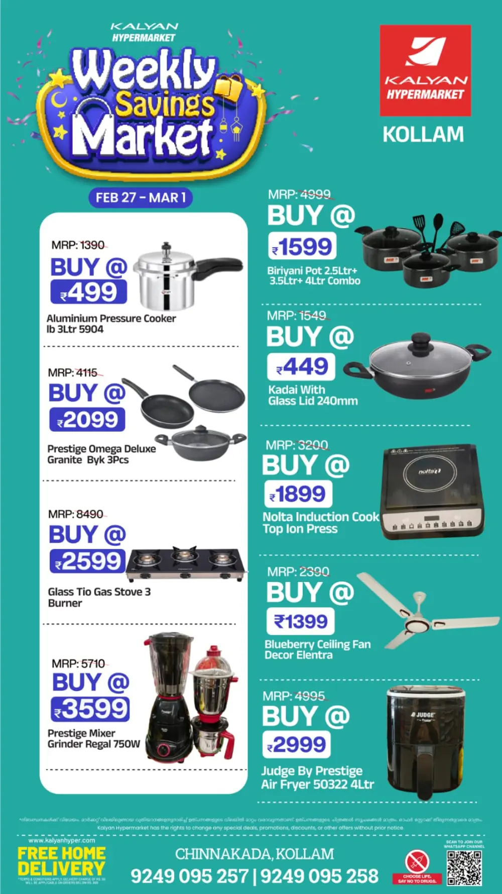 Kalyan Hypermarket Kollam | Weekly Savings & Offers Feb 27 - Mar 1 page 1