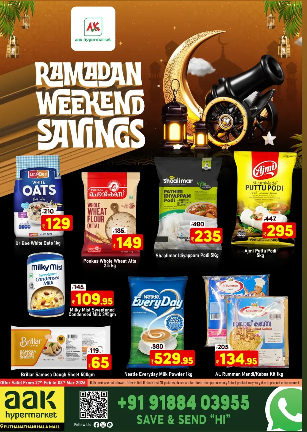 Ramadan Weekend Offers | AAK Hypermarket Puthanathani | Valid Feb 27 - Mar 3 page 1