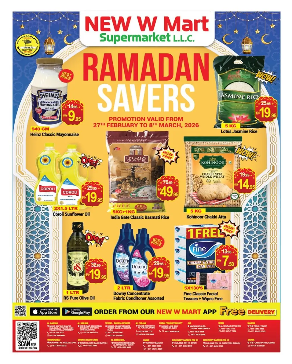 Ramadan Food Offers | New W Mart Al Barsha | Valid until Mar 8 page 1