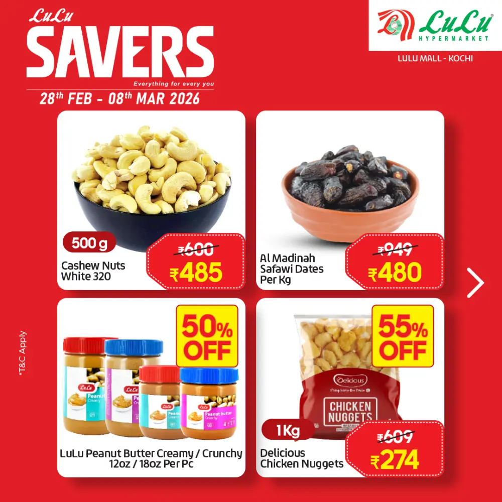 Lulu Savers Kochi Offers: Up to 65% Off on Cookware & Groceries | Valid Feb 28 - Mar 08 page 3