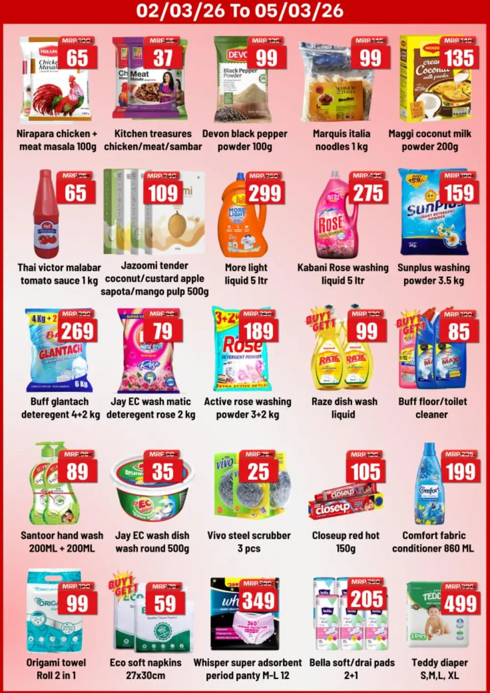 Budget Deals at Real Hyper Market Neerchal, Kannur | Offers Valid 02-05 March 2026 page 3