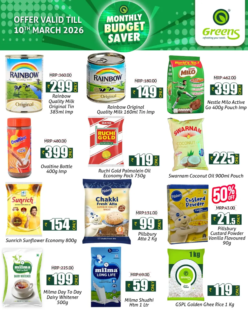 Greens Monthly Budget Saver | Kannur & Thalassery | Valid Till 10th March page 2