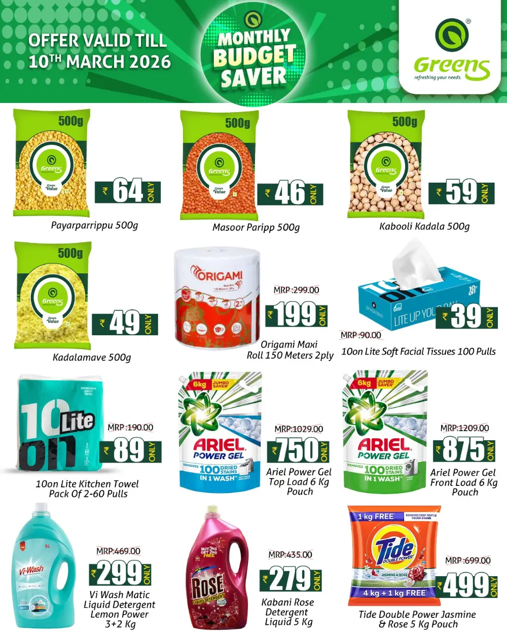 Greens Monthly Budget Saver | Kannur & Thalassery | Valid Till 10th March page 4