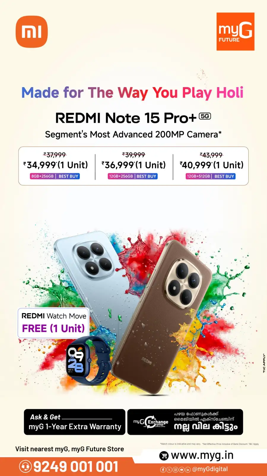 Redmi Note 15 Holi Offer | myG Future Kochi | Ends March 8 page 2