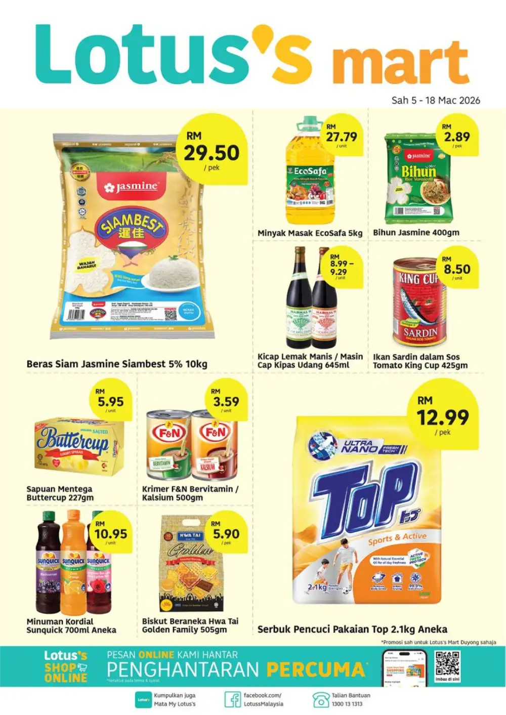Lotus's Mart Duyong Offers | Groceries & Household | Ends 18 March page 1