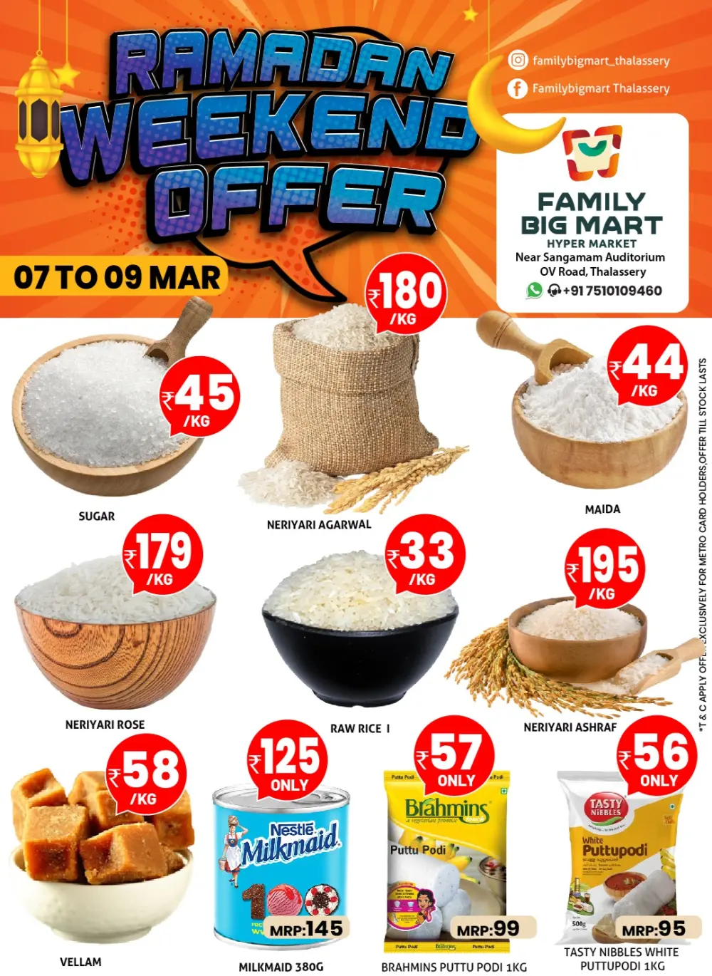 Ramadan Grocery Offers at Family Big Mart, Thalassery | Weekend Deals page 1