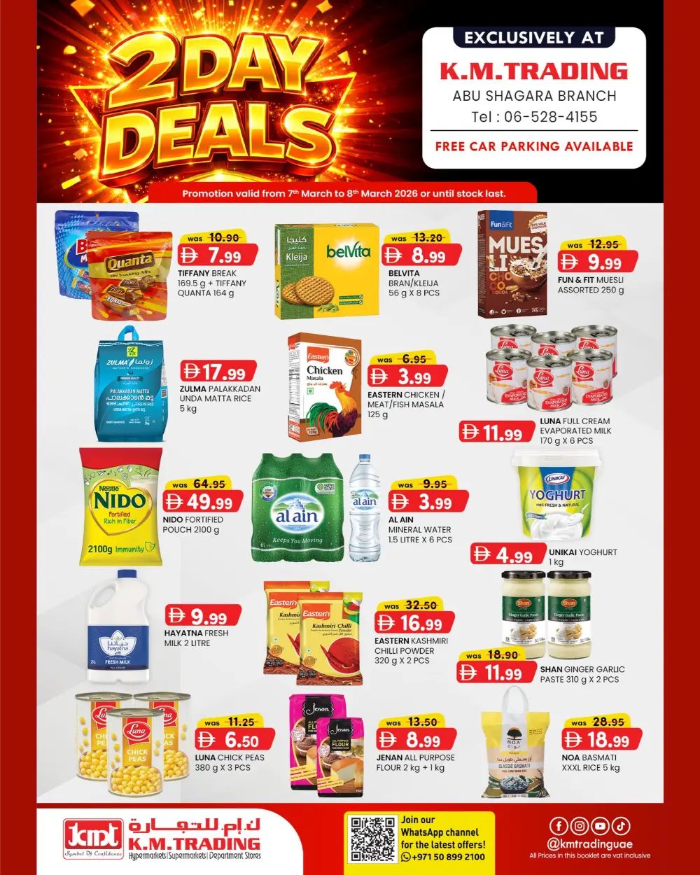 K.M. Trading Abu Shagara: 2-Day Deals | Ends 8th March 2026 page 1