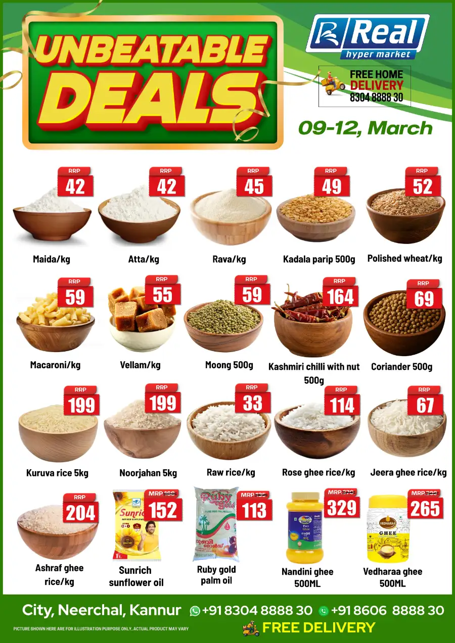 Flat 50% Off at Real Hypermarket Neerchal | Ends March 15! page 1