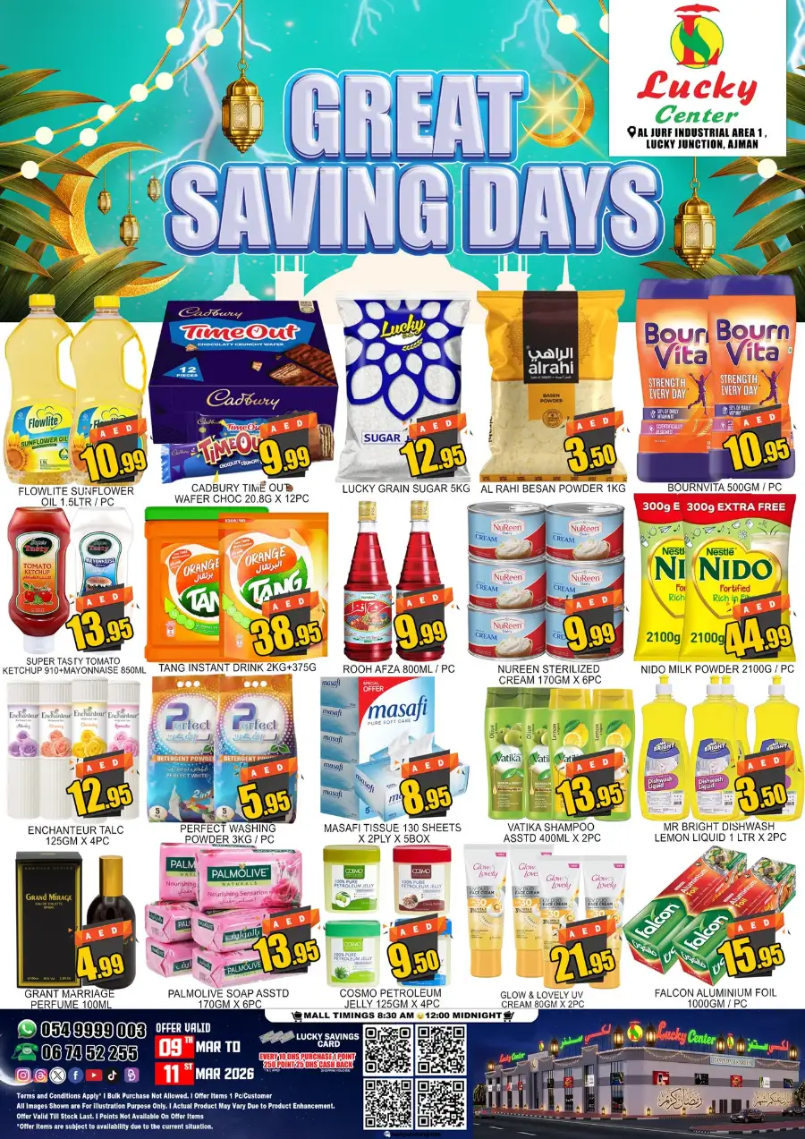 Great Saving Days | Lucky Center Ajman | Al Jurf | Ends 11 Mar 2026 page 1