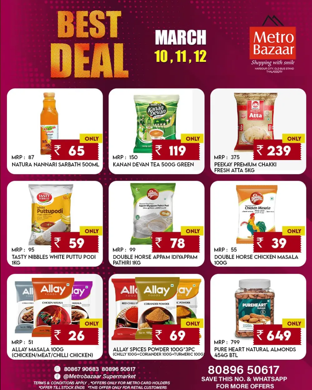 Metro Bazaar Offers March 10-12 | Best Grocery Deals Thalassery page 3