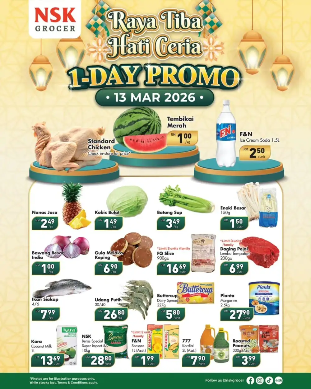 Raya 1-Day Promo | NSK Grocer Malaysia | Valid Until 17 Mar page 1