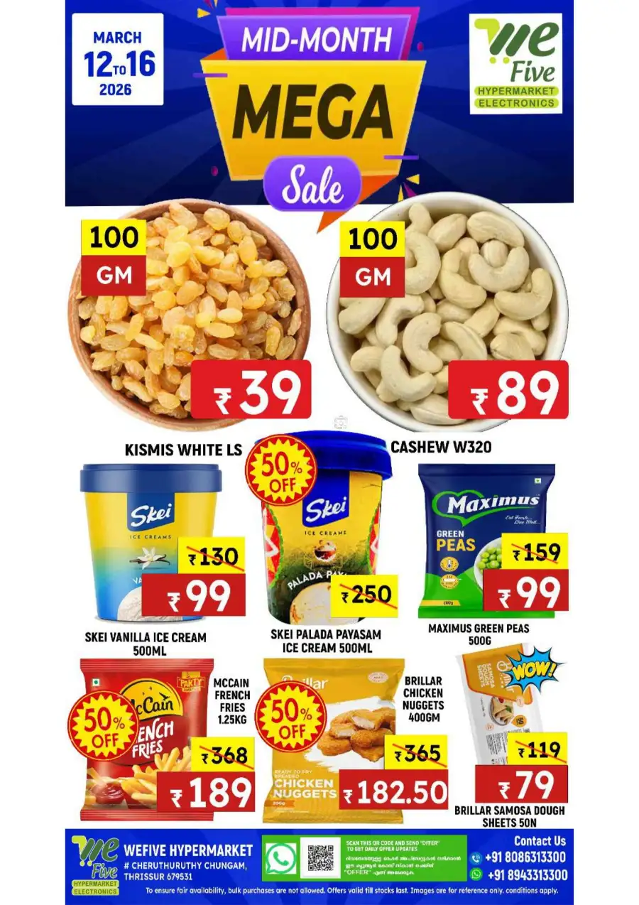 WeFive Thrissur - Mid-Month Mega Sale Offers | March 12-16 page 2