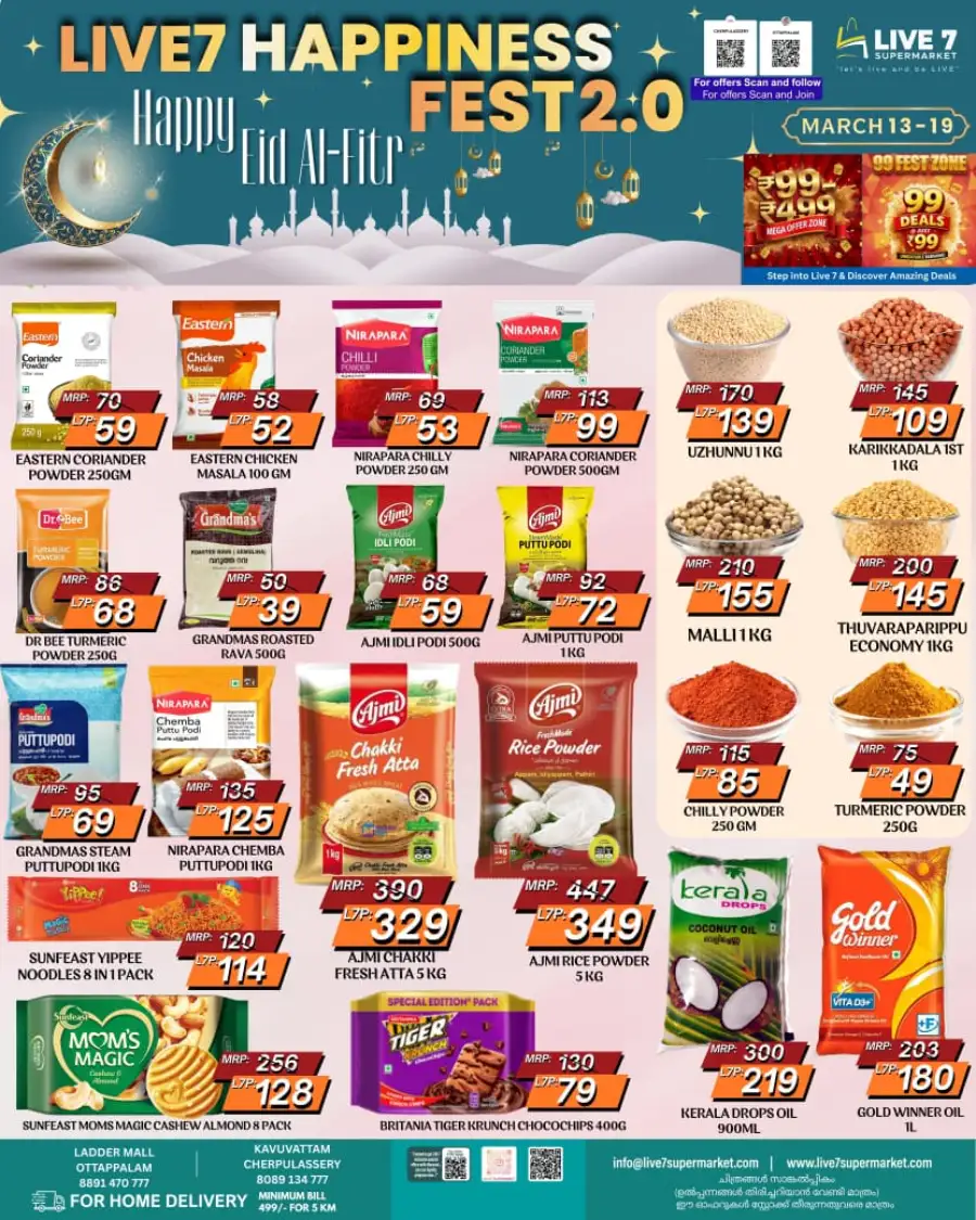 Live7 Ottapalam & Cherpulassery - Eid Al-Fitr Deals: 50% OFF Supermarket Offers page 2