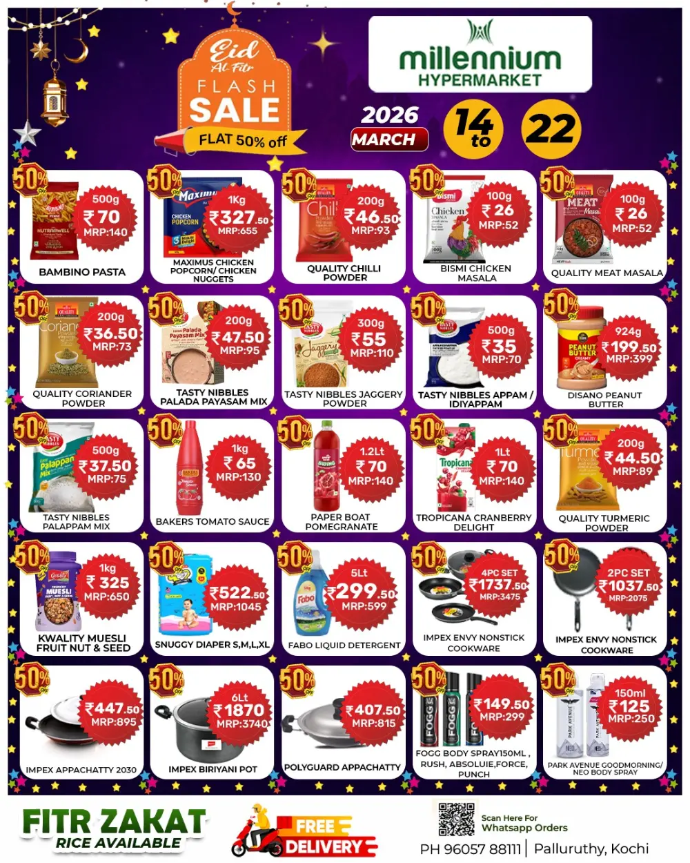Millennium Hypermarket Flash Sale | Up to 50% Off in Palluruthy page 1