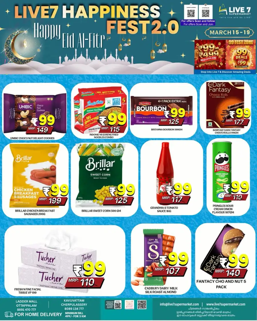 Live 7 Supermarket Ottapalam & Cherpulassery | 50% Off Eid Happiness Fest 2.0 page 3