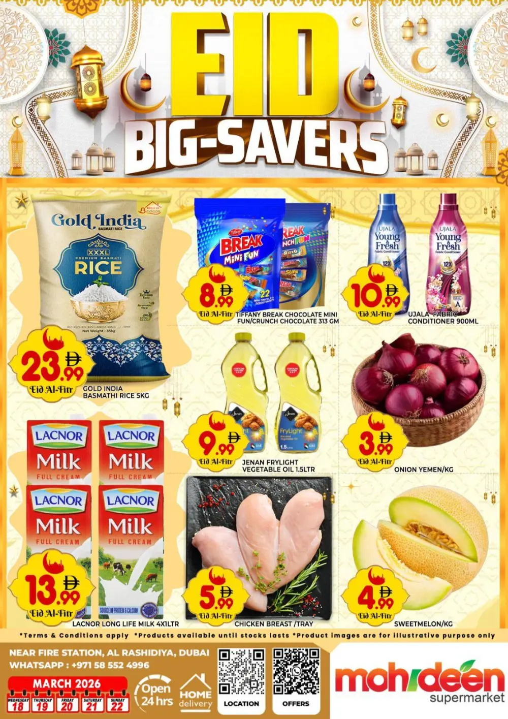 Mohideen Supermarket Dubai Eid Offers | Ends 22 Mar page 1