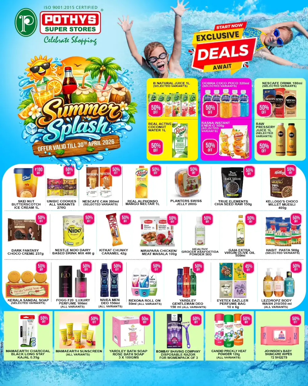 Pothys Super Stores Summer Splash Offer | Ends 30th April page 1